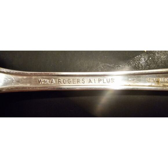 ROSALIE 1938 WM.A. ROGERS A1 PLUS ONEIDA SILVER PLATE Tablespoons Set Of Six - Picture 7 of 10